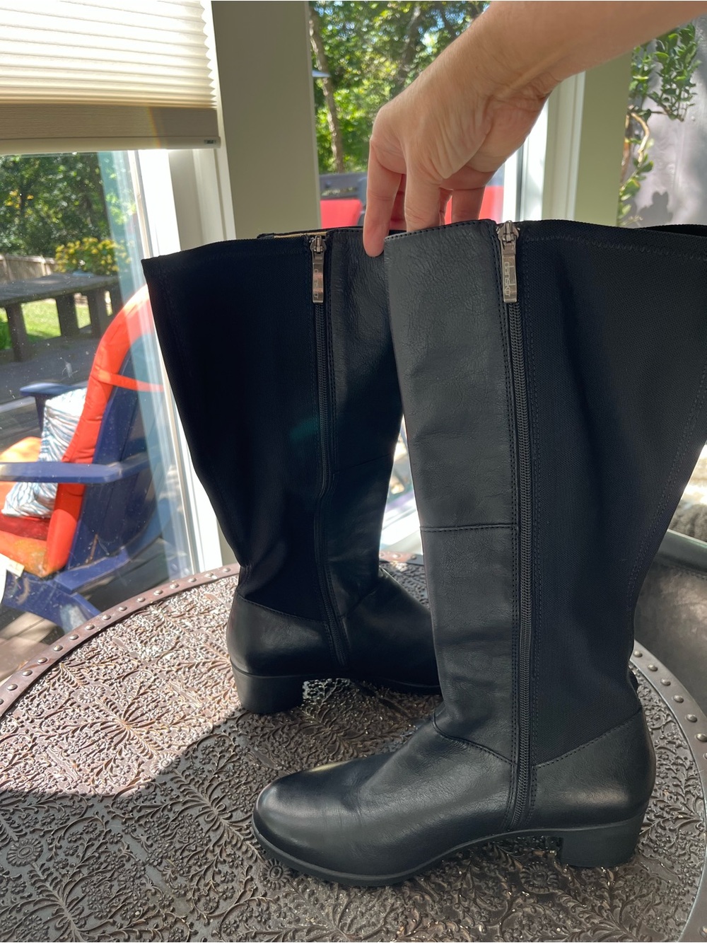DANSKO CELESTINE TALL LEATHER BLACK BOOTS 41 10.5-11 - Picture 11 of 14